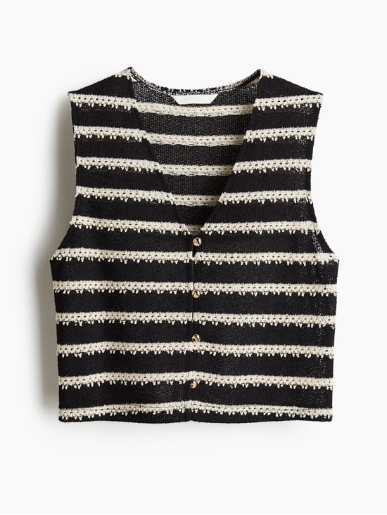 H&M Tops - H&M textured jersey waistcoat